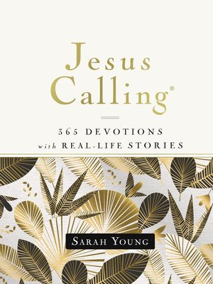 cover image of Jesus Calling, 365 Devotions with Real-Life Stories, Hardcover, with Full Scriptures